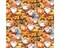 Gnome Autumn Cotton Fabric | By the Yard | Sewing and Crafting | 44 inches wide